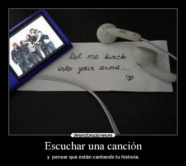 Escuchar una canción -