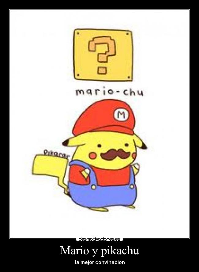 Mario y pikachu - la mejor convinacion