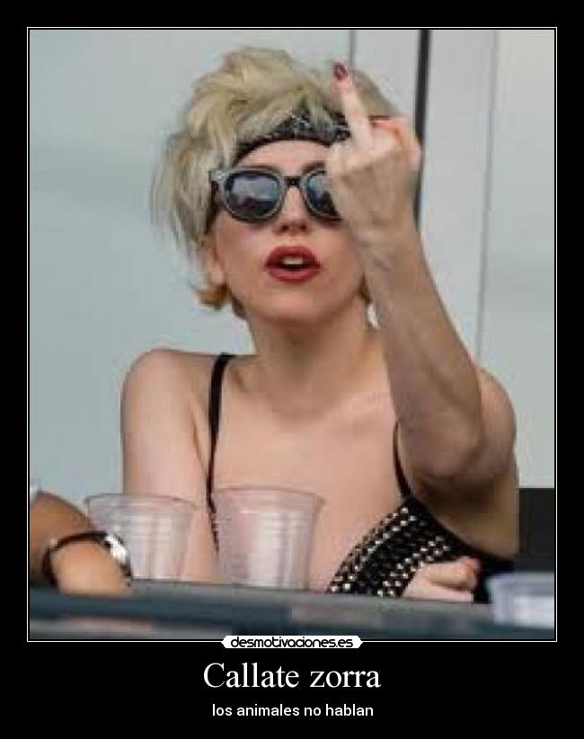 Callate zorra - los animales no hablan