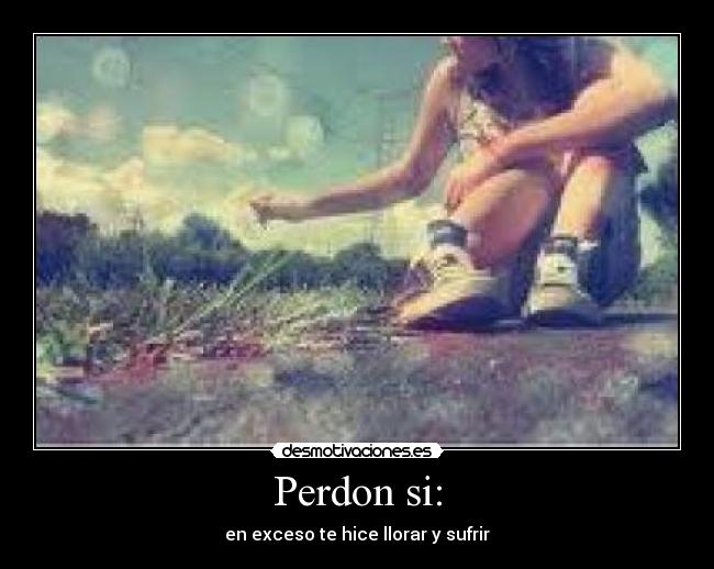 Perdon si: - 