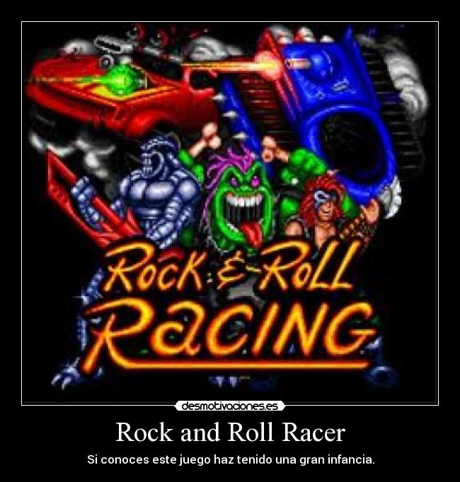 Rock and Roll Racer - Si conoces este juego haz tenido una gran infancia.