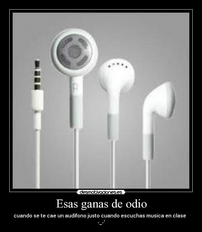 Esas ganas de odio -