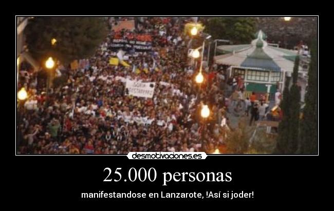 25.000 personas -