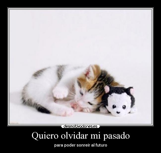 Quiero olvidar mi pasado - para poder sonreír al futuro