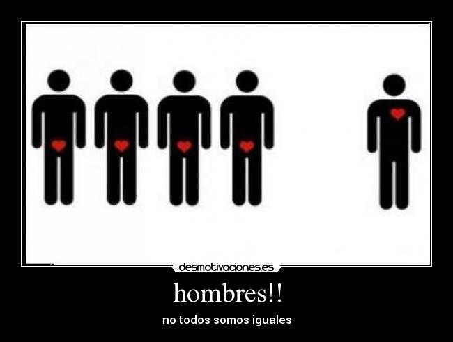 hombres!! - no todos somos iguales
