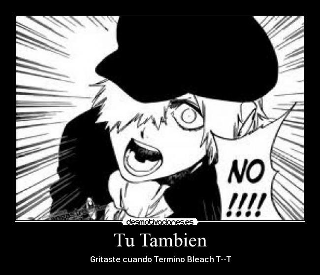 Tu Tambien - Gritaste cuando Termino Bleach T--T