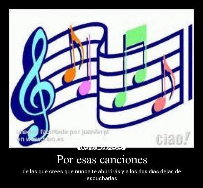 carteles canciones desmotivaciones