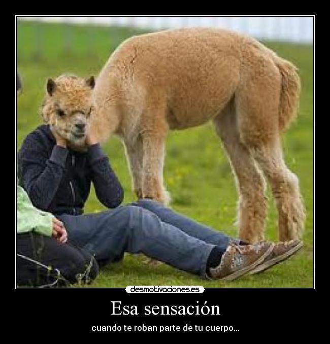 Esa sensación - cuando te roban parte de tu cuerpo...