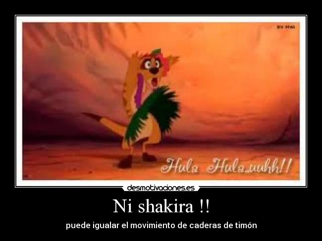 Ni shakira !! - puede igualar el movimiento de caderas de timón
