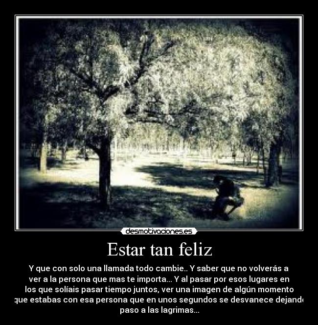 Estar tan feliz - 