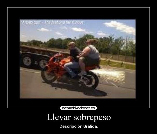 Llevar sobrepeso - 