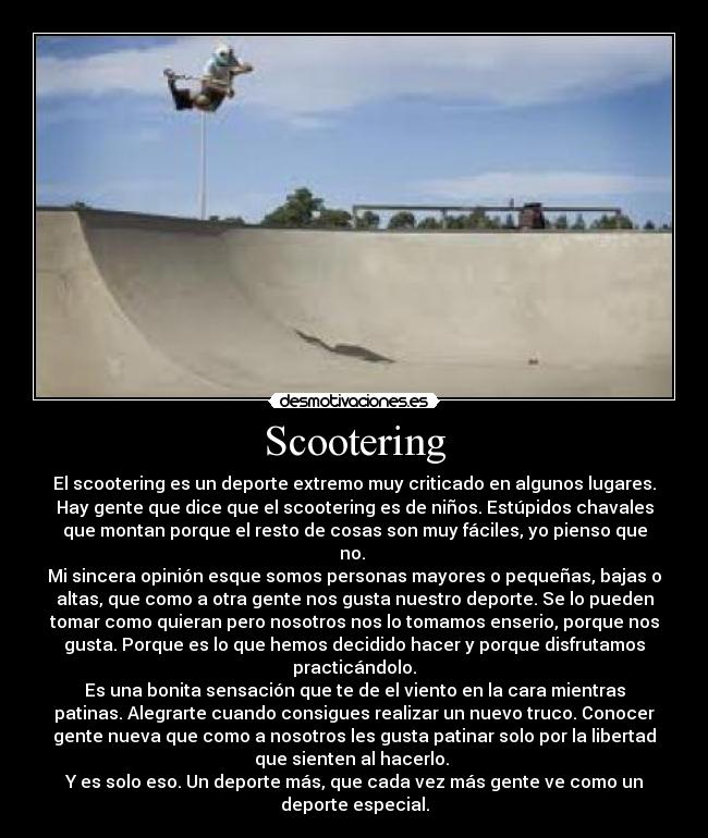 Scootering -
