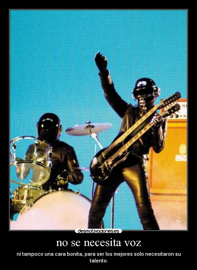 no se necesita voz - 