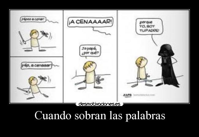 Cuando sobran las palabras - 