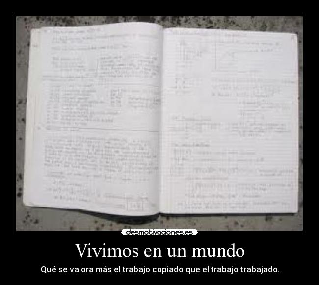 Vivimos en un mundo - 