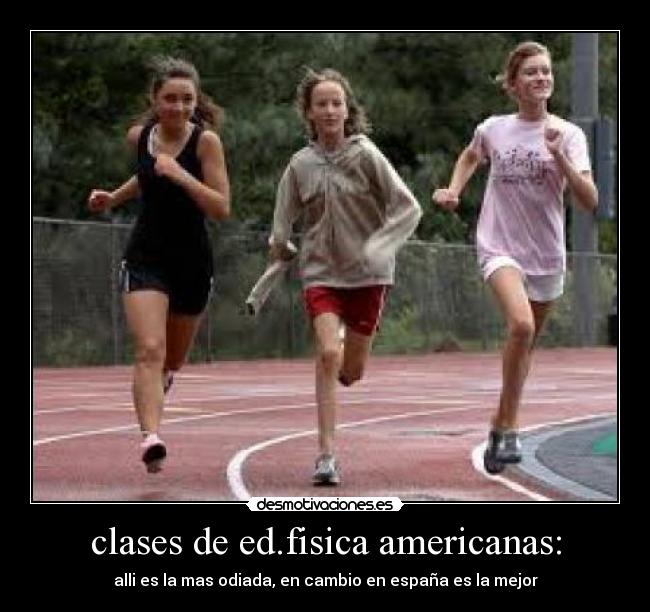 clases de ed.fisica americanas: -