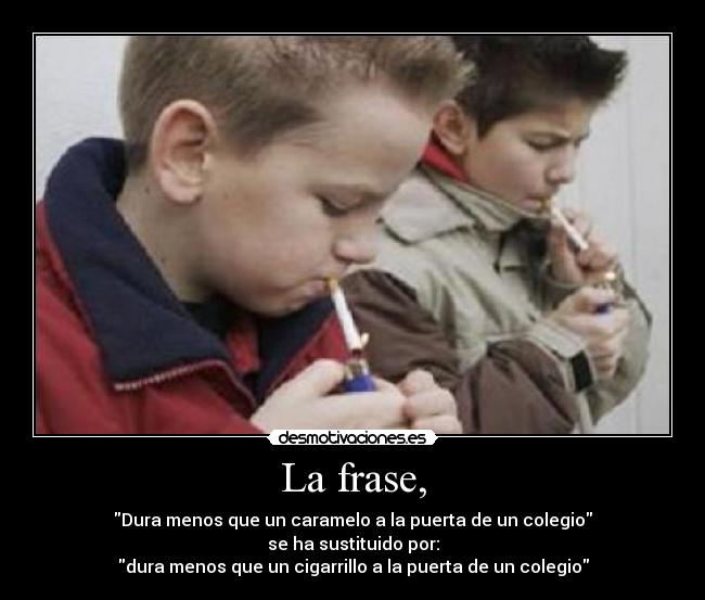 La frase, - 