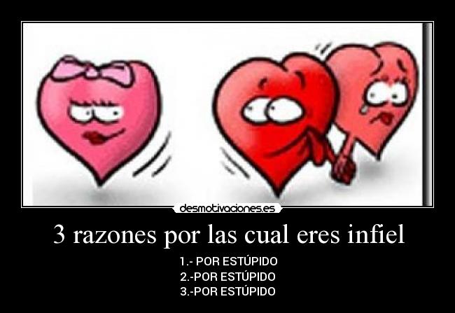 3 razones por las cual eres infiel -