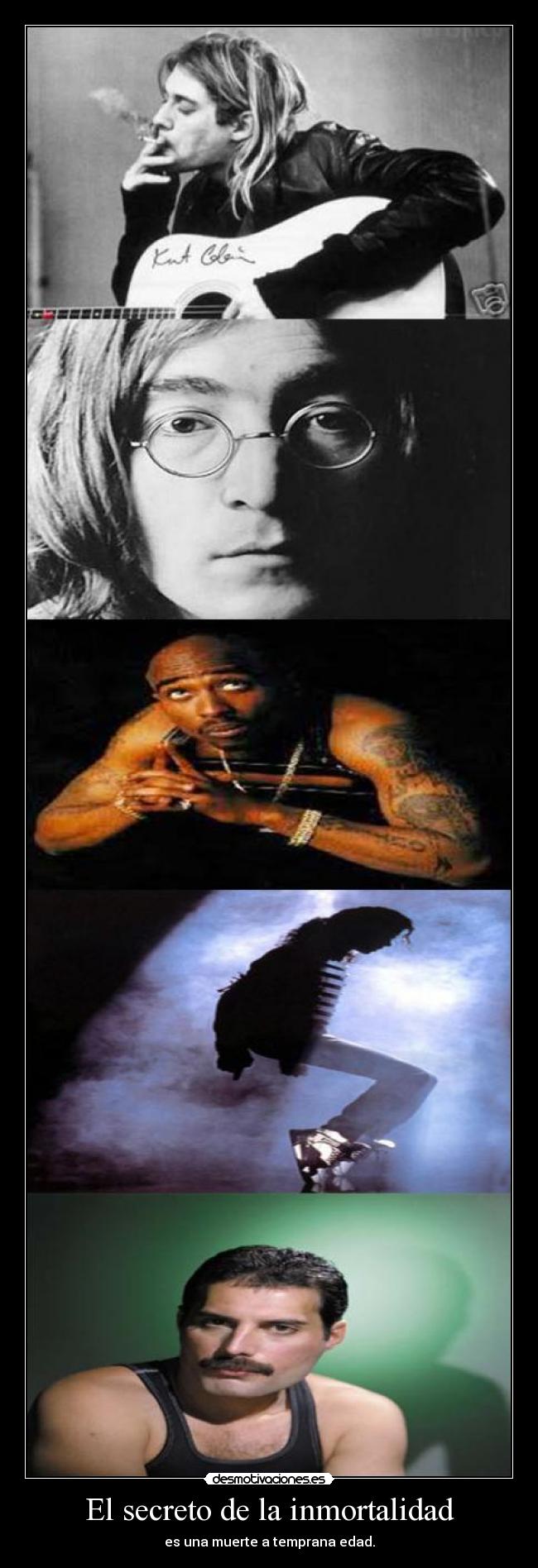 El secreto de la inmortalidad - es una muerte a temprana edad.