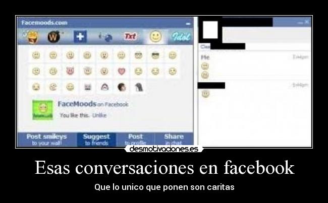 Esas conversaciones en facebook - 
