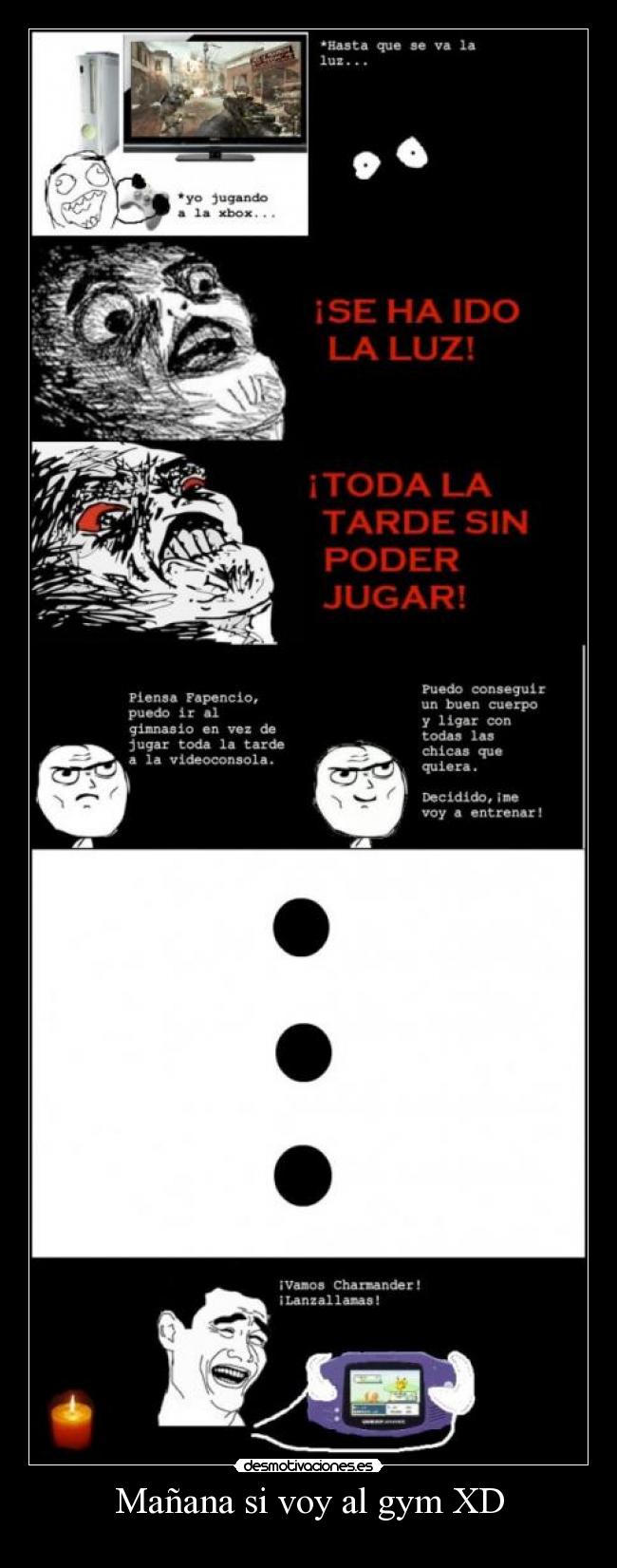 Mañana si voy al gym XD - 