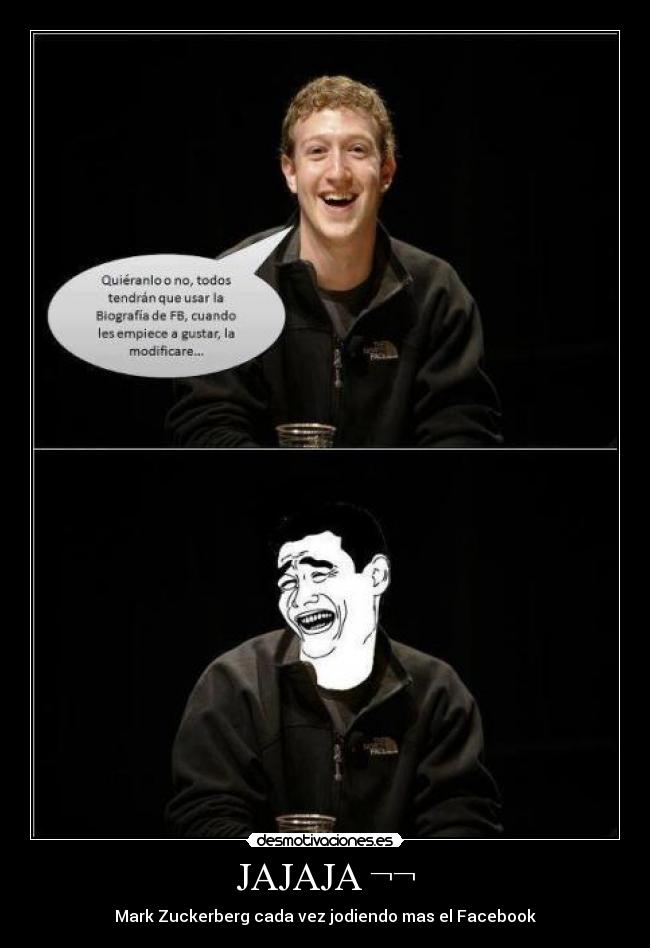 JAJAJA ¬¬ - Mark Zuckerberg cada vez jodiendo mas el Facebook