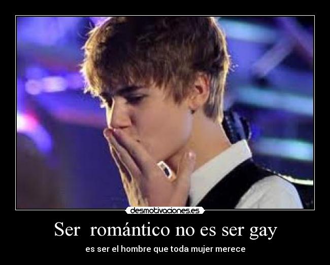 Ser romántico no es ser gay -