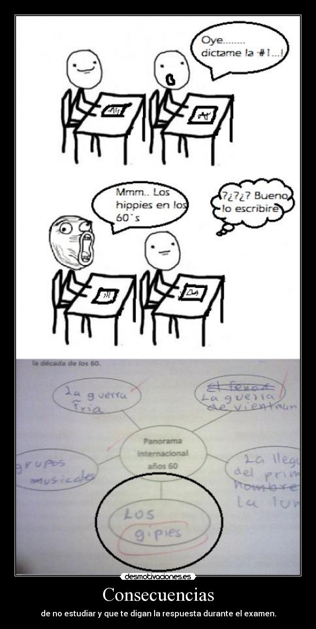 carteles dictar examenes desmotivaciones