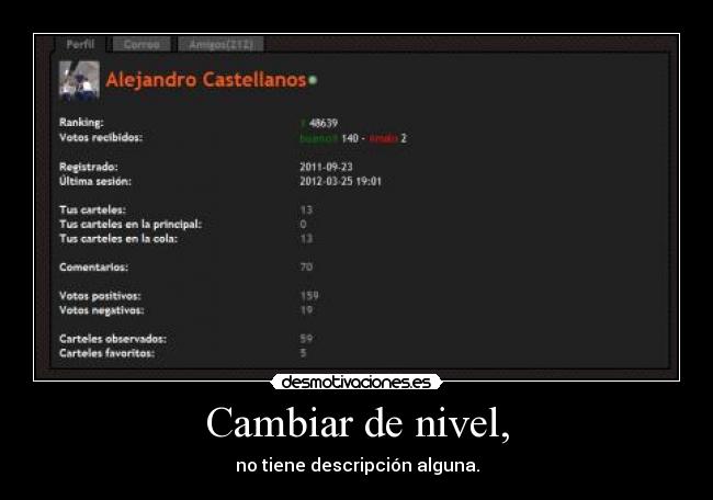 Cambiar de nivel, - no tiene descripción alguna.