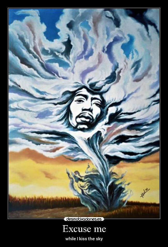 Excuse me - while I kiss the sky
