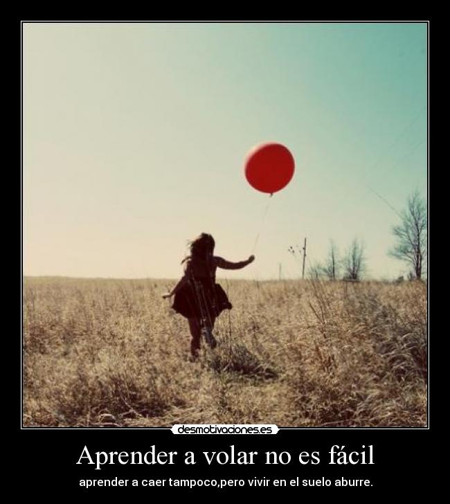 Aprender a volar no es fácil - 