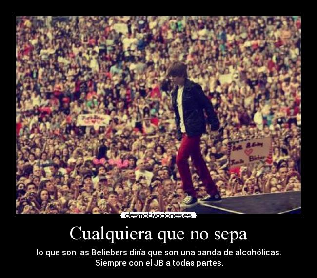 carteles beliebers parecen todas alcoholicas tio joder jasonic desmotivaciones