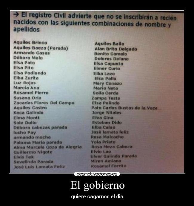 El gobierno - quiere cagarnos el dia