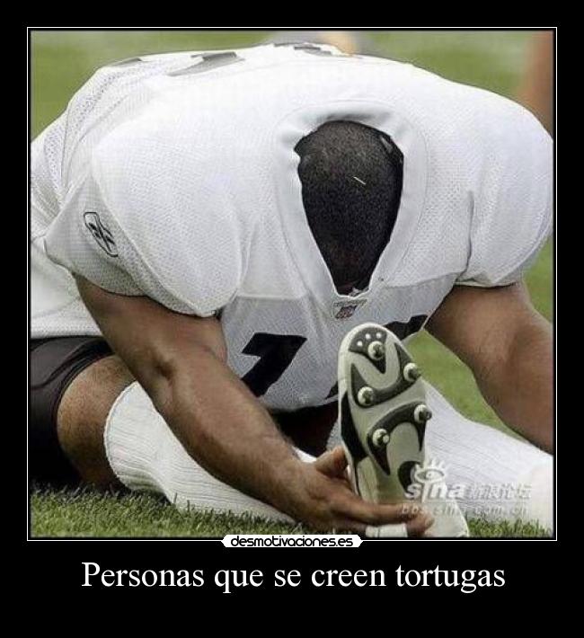 Personas que se creen tortugas - 