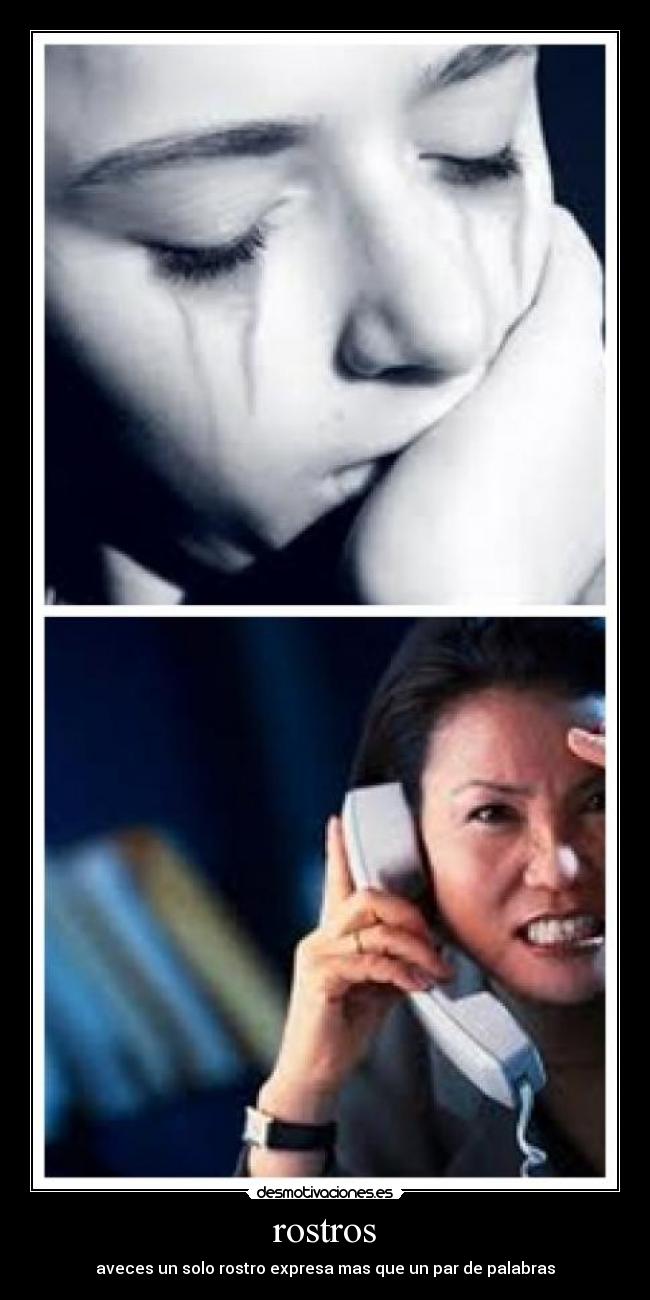 rostros - aveces un solo rostro expresa mas que un par de palabras