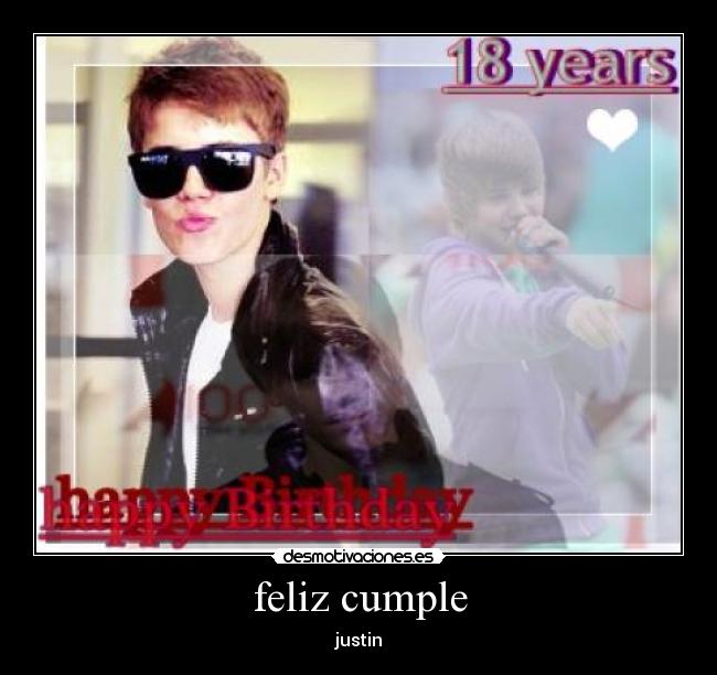feliz cumple - justin