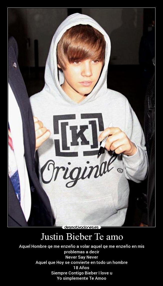 Justin Bieber Te amo -