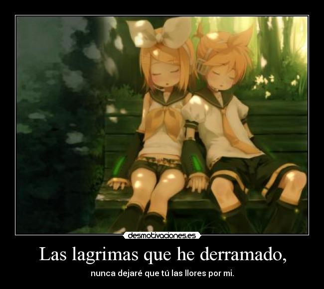 carteles anime vocaloid rin len kagamine perlithakawai desmotivaciones