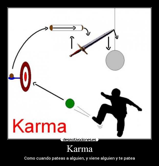 carteles karma desmotivaciones