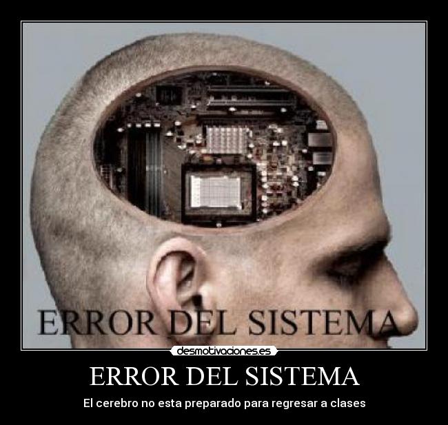 ERROR DEL SISTEMA - 