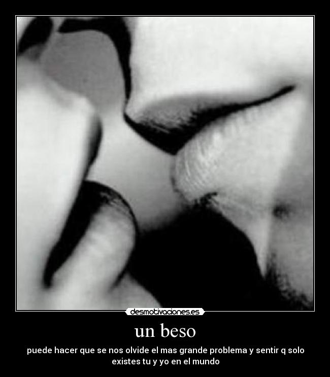 un beso -