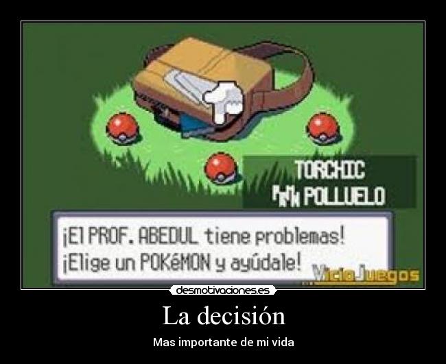 carteles pokemon decision vida desmotivaciones