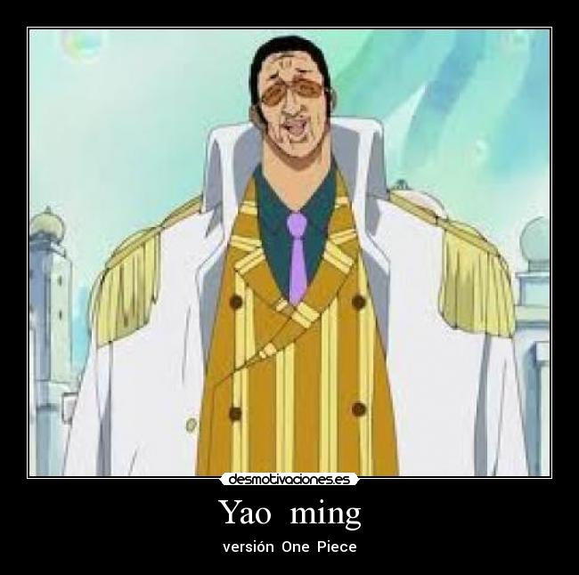 Yao  ming - versión  One  Piece