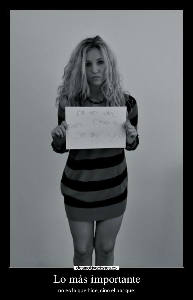 Lo más importante -