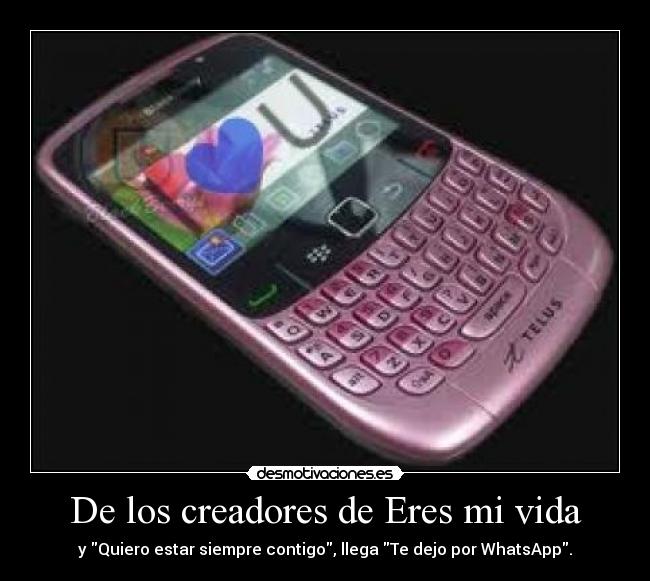 De los creadores de Eres mi vida - y Quiero estar siempre contigo, llega Te dejo por WhatsApp.