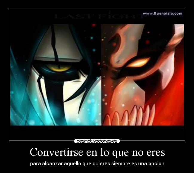 carteles alcanzar inalcanzable bleach ichigo darkkonnan desmotivaciones