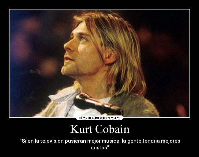 carteles kurt cobain legend musica desmotivaciones