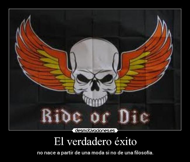 El verdadero éxito - no nace a partir de una moda si no de una filosofía.