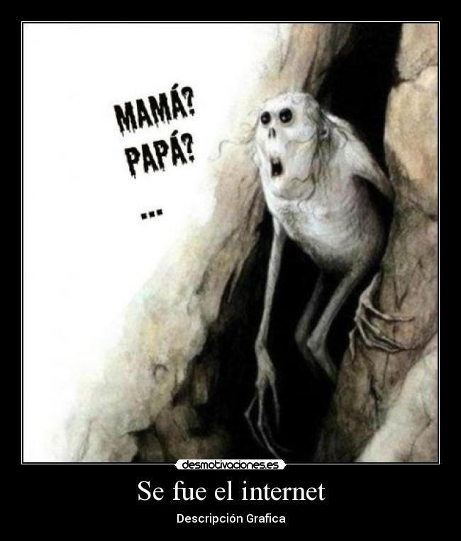 Se fue el internet - Descripción Grafica