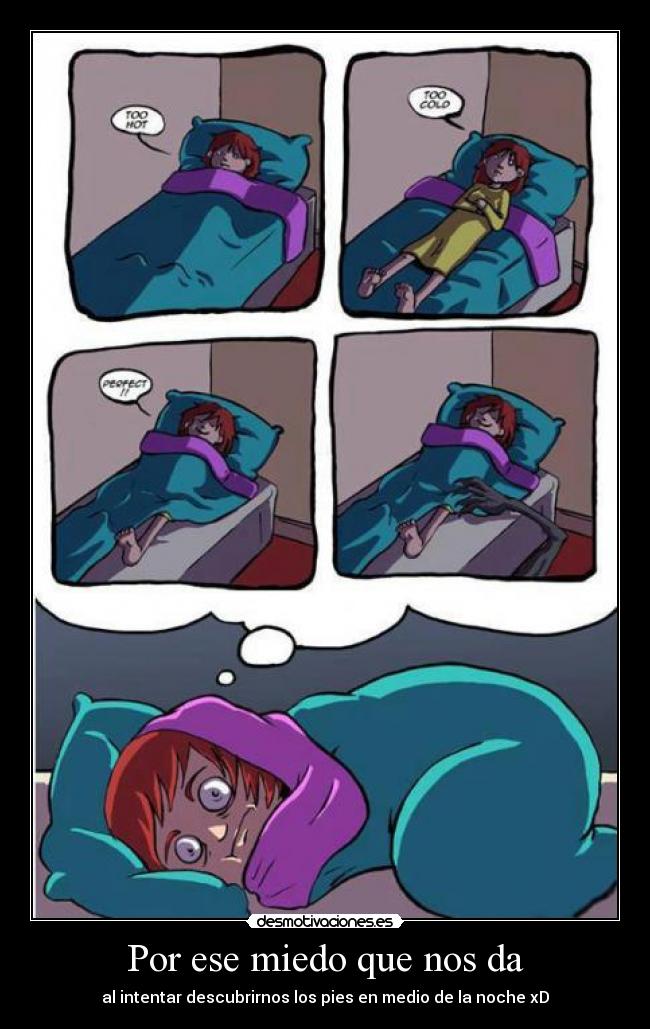 carteles miedo miedo noche desmotivaciones